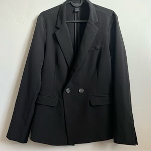 soho black 2 button blazer
